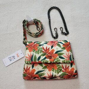NWT Lug LUSH LUAU Plie crossbody/shoulder/belt bag TWO straps